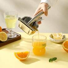 Heavy Duty Manual Fruit Juicer Press Lemon Orange Squeezer Citrus Extractor - Silver - View 7