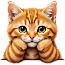 1个/2个/3个可爱橘色虎斑猫热转印贴纸，耐用持久，可用于DIY T恤、连帽衫、牛仔裤、卫衣、背包、夹克、手提包、枕头等。 - L+S - 查看 3