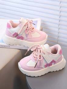 1双儿童运动鞋，男女童秋冬/春季运动鞋 - 粉色 - 查看 3