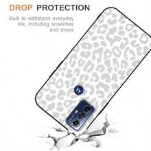 CoversRUMDEY 2 Pack Cute Cheetah Print For  Moto G Play 2023 Phone Case 6.5" Luxury Pard Pattern Design Cases Soft Silicone TPU Shockproof Protective Bumper Cover For Women Girls - Black And White - 豹 - 查看 5