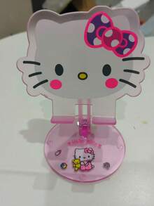 SANRIO 1个可爱小猫咪可调节折叠亚克力桌面手机支架，多功能平板电脑和手机支架（略有色差） - 彩色 - 查看 8