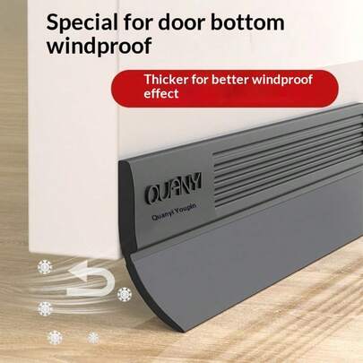 Dải gioăng cửa chống gió dày dặn - Lớp keo dán chống thấm nước được nâng cấp, độ bám dính cao, chất liệu PVC bền chắc, mang lại hiệu quả bịt kín tốt. Có khả năng cách âm, chắn sáng, chống côn trùng và chống bụi. Thích hợp cho cửa kính, cửa an ninh, cửa gỗ.
