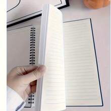 Sổ tay phong cách retro cỡ B5, 60 tờ/120 trang, giấy kẻ dòng màu kem dày và bền, giấy mịn, thiết kế tối giản, cần thiết cho trường học, văn phòng, các cuộc họp, ghi chú, viết nhật ký, phù hợp cho học sinh, giáo viên, chuyên gia, người động. - Nhiều màu - Xem 5