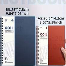 Sổ tay phong cách retro cỡ B5, 60 tờ/120 trang, giấy kẻ dòng màu kem dày và bền, giấy mịn, thiết kế tối giản, cần thiết cho trường học, văn phòng, các cuộc họp, ghi chú, viết nhật ký, phù hợp cho học sinh, giáo viên, chuyên gia, người động. - Nhiều màu - Xem 3