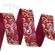 (10 Yards/Roll) 2.5cm Wide Gold Foil Ribbon, Gift Packaging, Cake Baking Packaging, Gift Flower Packaging, Wedding Decoration, Handmade DIY, Headwear, Brooch, Clothing Accessories - Multicolor - View 16