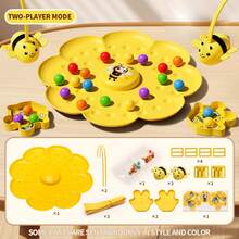 趣味互动磁性蜂巢敲击游戏，包含蜂巢游戏板，适合2或4名玩家，是家庭聚会和成人桌面游戏的理想之选。这款桌面策略钓鱼玩具能够培养手眼协调能力、耐心和专注力，增强儿童的生物认知能力，也是派对玩具、生日礼物、情人节礼物等的理想选择。 - 彩色 - 查看 9