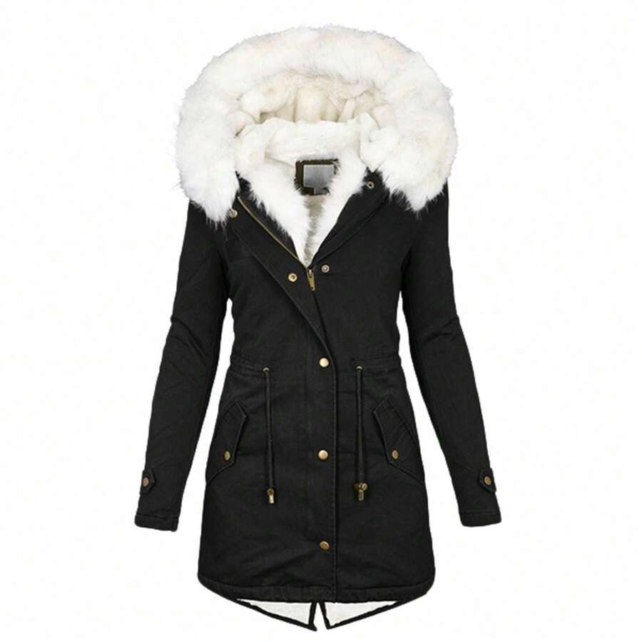 Women Sports Winter Coats - Black - View 1