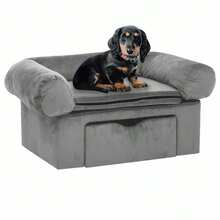 vidaXL Canapé pour animal de compagnie - Gris - Voir 1