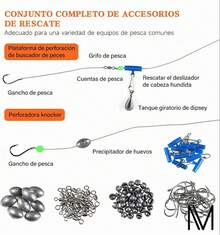 255 Piezas Kit De Accesorios De Anzuelos Pesca Señuelo Caja,anzuelos, Derivas De Peces, Plomadas, Alfileres, Alicates Lua, Cuentas,zurevalo - Gris - Ver 6