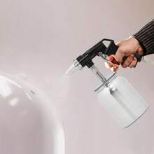 Air Sandblasting Gun Compressor Handheld 90 PSI Sand Blaster Shot Media Blasting - Black Silver - View 9