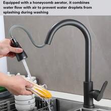 1PC 360 Degree Rotating Stainless Steel Kitchen Faucet, Easy To Clean Without Dead Corners - A - View 8