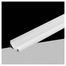 OISE ART STORE 5pz Profilo Alluminio Linea D'angolo Con Copertura Opaca Per Striscia Led 10mm Bianco Al-33 - - Multicolore - Visualizzare 1