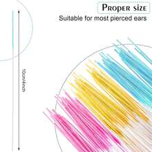 1 Set Ear Piercing Cleaning Kit, Disposable Dental Floss Piercing Care Cleaning Line, Ear Piercing Care Tools, Unisex Piercing Care Set - Multicolor - View 3