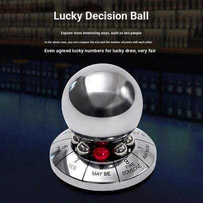 锌合金决志球，旋转金属创意占卜装饰品