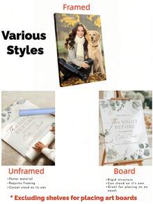 Cartel de bienvenida personalizado para boda, foto de boda personalizada, cartel minimalista para recepción de boda, arte de pared en lienzo, pósteres e impresiones, pintura de pared como regalo festivo, regalos para amigos - Multicolor - Ver 4