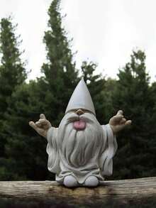 闪亮摇滚小矮人“乔治”和平与爱——为您的魔法花园带来温馨 - 均碼 - 查看 3