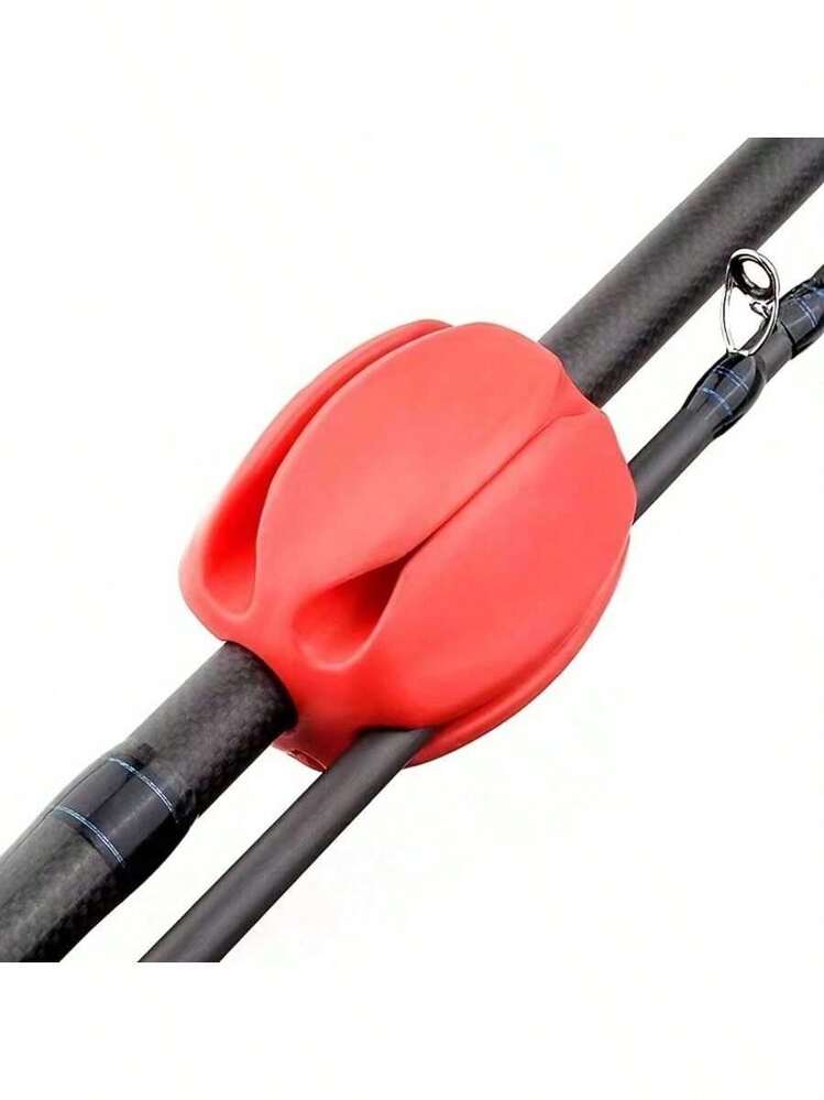 3pcs/Set Random Color Lure Rod Tie Bands, Lure Fishing Rod Accessories - Lure Rod Remover, Rod Holder, Fishing Rod Storage Bag - Multicolor - View 2