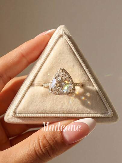 1 szt. Srebrny pierścionek o minimalistycznym geometrycznym wzorze, do codziennego noszenia, wykonany ze srebra próby 925, wysokiej jakości biżuteria na prezent dla kobiet