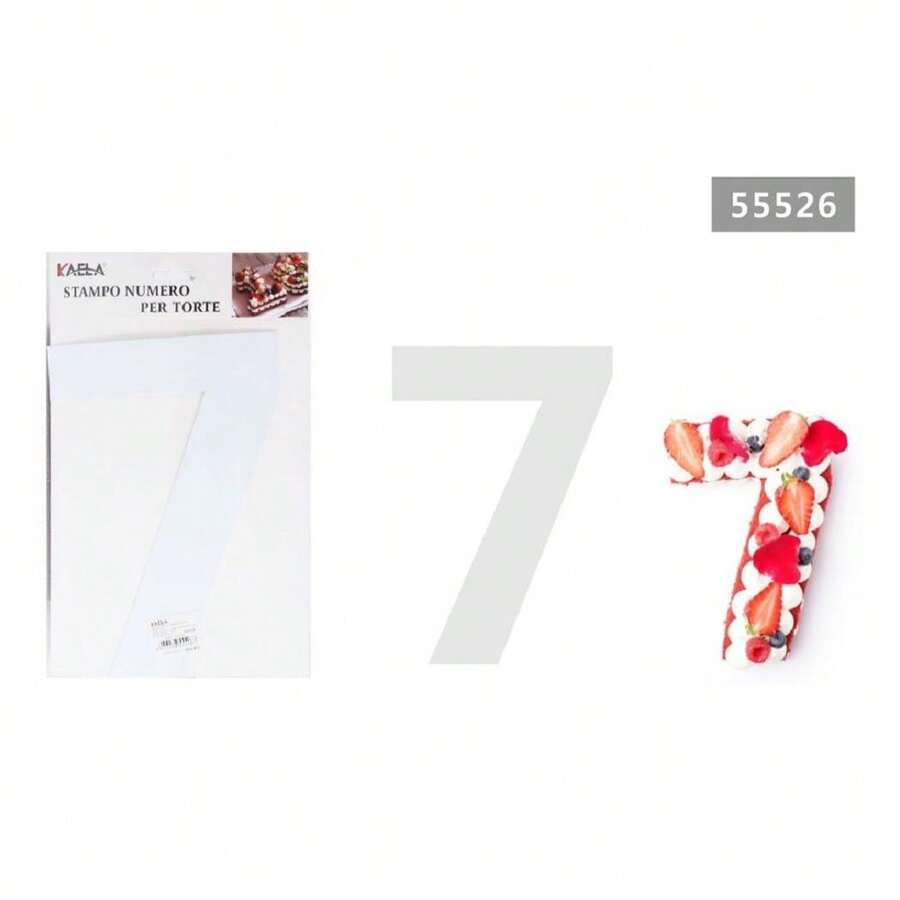 OISE ART STORE Stampo Torte Dolci A Forma Di Numero 7 10 Pollici Strumento Taglio Stencil 55526 - - Multicolore - Visualizzare 1