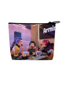 asmodee 6 piezas Monedero de estilo anime de dibujos animados con tema de cazador, monedero de estilo K-Pop, cartera con portamonedas con patrón de personajes de anime, pequeño regalo para vacaciones - Multicolor - Ver 11