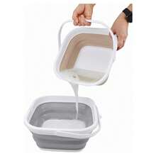 OISE ART STORE Secchio Pieghevole Quadrato Pratico Da 5,5 Lt Portatile Salvaspazio Con Maniglia - - Multicolore - Visualizzare 6