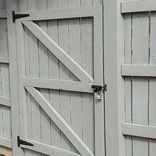 T-Shape Strap Gate Hinges, Sturdy Black Iron Hinges For Wooden Fences And Yard Gates - Black - View 4