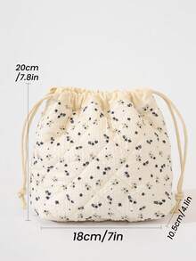 1 pieza/set Bolsa de almacenamiento de maquillaje acolchada con estampado floral, bolsa de almacenamiento portátil para gafas de niña de color azul con gancho, set de bolsas de almacenamiento de viaje de gran capacidad y estilo vintage, bolsa de almacenamiento multifuncional para bolso, bolsa de cosméticos ligera, bolsa de almacenamiento con estampado kawaii, bolsa linda para gafas de sol con cierre de hebilla, estuche para gafas, estilo INS, bolsa para gafas de mujer, regalo para el Día de San Valentín, artículo esencial para viajar, artículo esencial para dormitorio, decoración de habitación - Azul Marino - Ver 9