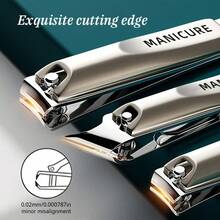 5pcs Professional Manicure & Pedicure Set, Includes Nail Clipper, Nail File, Ear Pick, With Portable Storage Box, Practical Gift Set (Suitable For Men, Women, Elderly), Home Beauty Care Kit, Travel-Friendly Box, Fashionable Design - View 5