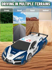 1pc Remote Control Transforming Car, Transforming Robot Toy With Remote Controller, 360° Drifting, Dynamic Lighting, Plastic Material, Button Control, Battery Powered, Suitable As Cool Christmas And Halloween Gift. 2.4Ghz Remote Control Car, One-Key Auto Transformation Robot, With Lights LED Lighting, One-Key Transformation And 360° Rotation Drift, Transforming Toy For Children 5-6-7-9+ Years Old Boys/Girls, A Birthday Surprise Gift And Christmas Gift - Multicolor - View 9