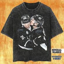 Vintage Wash Hollanov T-Shirt, Hudson Williams Connor Storrie Shirt, Heated Rivalry Inspired Shirt, - màu đen - Xem 1