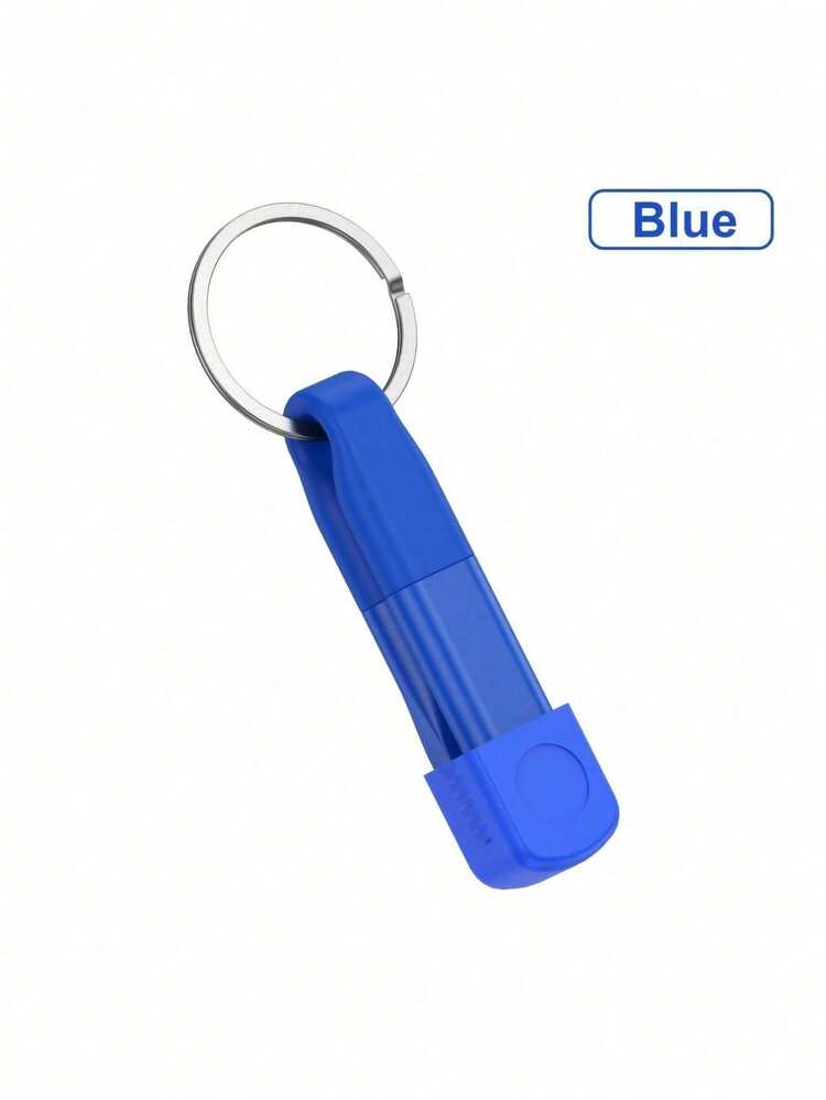 5-In-1 Keychain Fast Charging Data Cable - High-Speed Data Transfer & 60W Fast Charging, Compatible With IPhone 14/15/16/17/X/, OPPO, Vivo And More Devices. Compact Keychain Design For Easy Carrying, Includes Lightning To Type-C Adapter Compatible With IPhone 6/8/11/12 - Multicolor - View 8