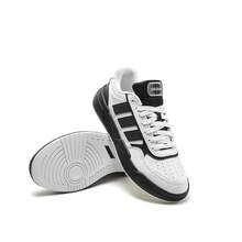 Adidas 阿迪達斯男鞋女鞋百搭低筒運動休閒板鞋 - 黑色/白色 - 查看 3