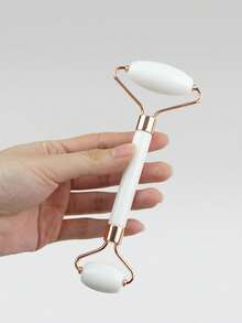 2pcs Facial Beauty Massage Tool Set, Double Roller, Triangle Scraper Body Massage Tool Set, Beauty, Skincare, SPA, Self-Care, Skincare Tools, Facial Care, Beautician Supplies, Massage, Facial Massage Tools, Facial Roller (Green/White/Pink) - Green - View 15