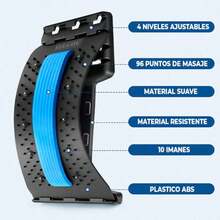 Cracker de Espalda de 4 Niveles para Alivio del Dolor de Espalda Baja y Superior Estirador Lumbar Ajustable--Envío local - Multicolor - Ver 6