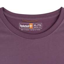Timberland Men's AF Anti-UV Outdoor Graphic T-Shirt, Knit Collarless Short TA41Z5-ENX - Purple - View 3