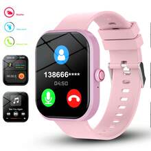 1 件智能手表，带硅胶表带，男女通用运动智能手表，带计步器、卡路里追踪、多种运动模式、距离追踪、音乐控制、远程摄像头、无线通话、可自定义表盘、信息提醒、闹钟、天气、2.01 英寸全触摸屏，兼容 IOS 和 Android 智能手机 - 彩色 - 查看 10