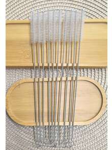 Long Stainless Steel Cleaning Brush For Reusable Straws, Bottles And Pipes - Multicolor - View 12