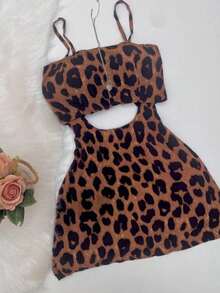 Women Dresses - 鏽棕色 - 查看 3