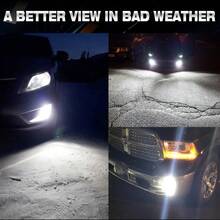 TOAUTO 2pcs H11 H7 9005 HB3 9006 HB4 Car CSP LED Fog Headlight Bulbs 6000K White Auto Fog Lamp Day Running Light - A - View 6