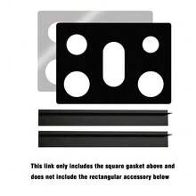 1 Piece Kitchen Gas Stove Protector Mat - Heat Resistant, Non-Stick, Easy To Clean, High Temperature Resistant, 0.2 Mm Thick Cooking Surface Liner, Cleaning Enhancer | Modern Kitchen Tools | Heat Resistant Plastic, Stove Top Protector - 黑色 - 查看 4