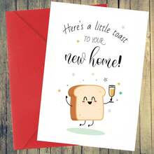 1pc New Home Card, Creative Housewarming Greeting Card With Envelope, Interesting Paper, New Apartment Card, Congratulations New House Card, Housewarming Gift - Multicolor - View 12