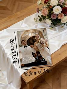 1/5/10本客製化紀念雜誌，可個性化添加姓名、日期與照片。適用於婚禮、生日、情侶、家庭、旅行相簿及週年紀念，精緻浪漫、實用且時尚。 - 畫冊 - 查看 2