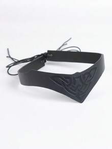 1 PC Unisex Viking Drawsring Wave Headband Hair Band Halloween Larp Warrior Knight Cosplay Crown - Black - View 14