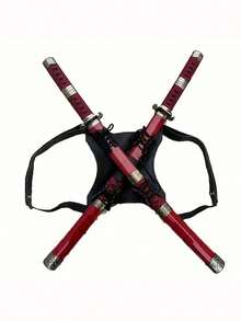 1 Dây đeo kiếm đôi bằng da PU có thể điều chỉnh cho lễ hội Carnival Deadpool, phụ kiện hóa trang hiệp sĩ thời Phục Hưng Trung Cổ, chiến binh Viking, áo vest, giá treo vũ khí, trang phục sinh nhật, tiệc độc thân, Halloween, lễ hội Carnival. - màu đen - Xem 4