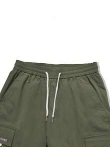 Fall/Winter Sweatpants: Street Style Casual Hip Hop Tapered Sweatpants - 軍綠色 - 查看 3