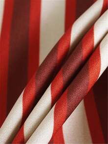 Áo sơ mi dài tay kẻ sọc thường ngày dành cho nữ có cổ và nút cài, dáng ôm vừa vặn cho mùa xuân và mùa thu - Áo thời trang nữ trưởng thành | Áo cánh họa tiết sọc | Áo sơ mi cài nút dễ thương - Đỏ - Xem 11