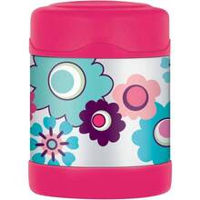 Pink Floral FUNtainer Food Flask 290ml - PinkFloral - View 1