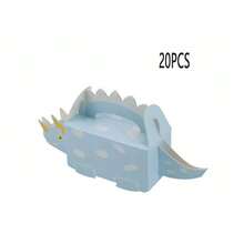 20/6 sztuk 3D pudełko prezentowe z dinozaurem, pudełko na dekoracje imprezowe z motywem dinozaura, odpowiednie na przyjęcia urodzinowe, świąteczne i rodzinne - Wielokolorowe - Zobacz 15