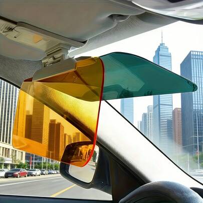 2 in 1 Parasole per auto, adatto per uso diurno e notturno - Parasole antiriflesso polarizzato per parabrezza con protezione UV, oscuramento/ombreggiatura automatica, adatto per tutte le berline e i camion