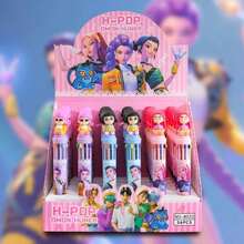 10色韩流风格可爱卡通巫师圆珠笔，0.7毫米笔尖，书写流畅，高品质耐用，学生绘画用品，情人节、新年、复活节、感恩节的完美礼物 - 套裝 - 查看 4